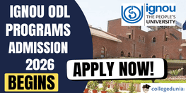 IGNOU ODL Programs Admission 2026 Begins Apply By January 31